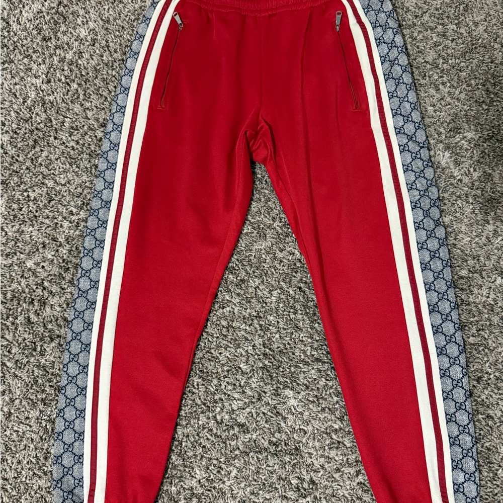 Gucci oversized technical jersey jogging pant “red” Size XS
